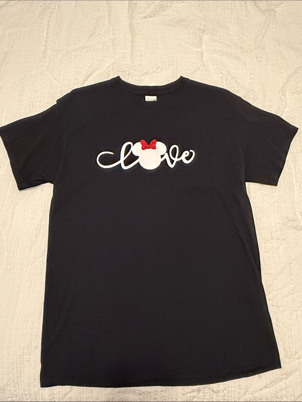 Disney Black Minnie Mouse 'Love' Graphic Tee - bundle & save!
